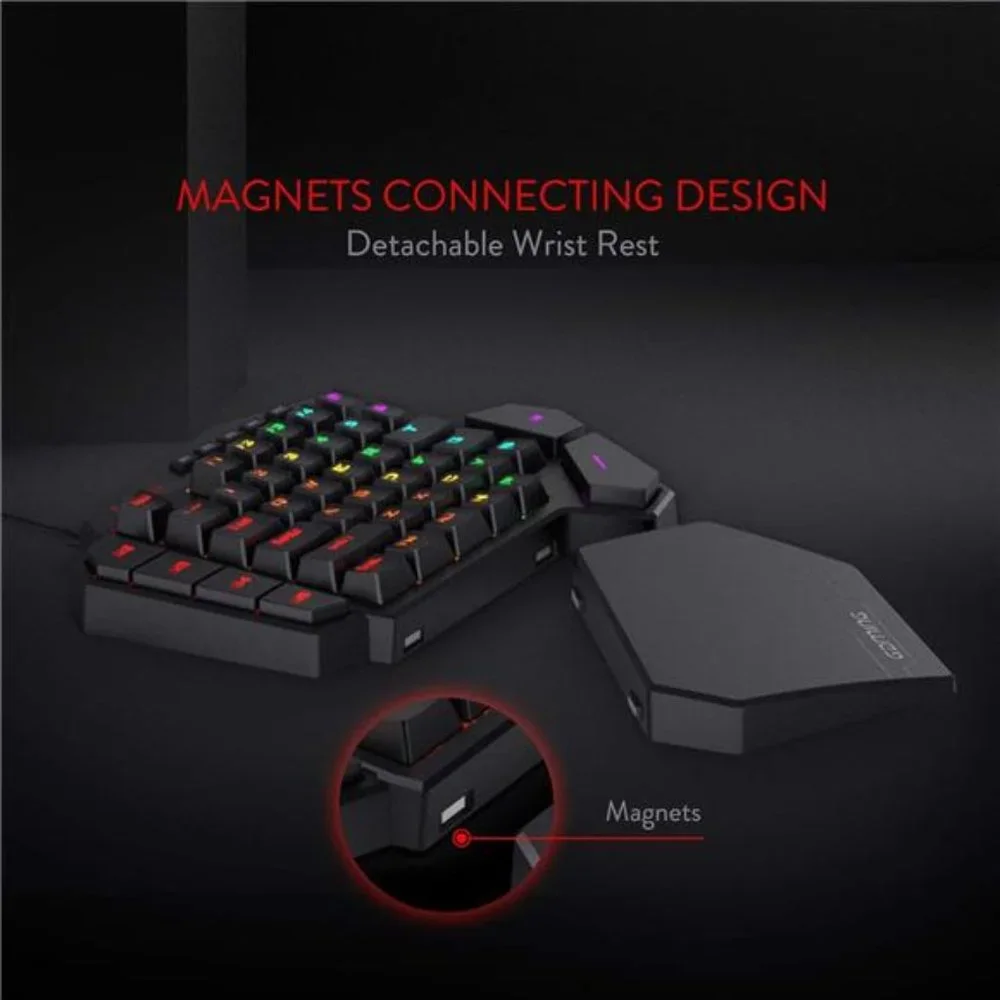 K585 DITI One-Handed RGB Mechanical Gaming Keyboard, 42 Keys Type-C Professional